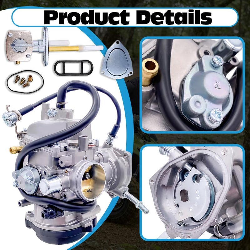 Aniro Moto NEW Carburetor Carb For YAMAHA GRIZZLY 350 YFM350 2007-2009 - YAMAHA YFM350 BRUIN 2004-2006 - YAMAHA YFM350 WOLVERINE 2006-2009 - Image 4